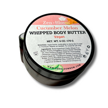 Load image into Gallery viewer, Cucumber Melon Whipped Body Butter | 6 oz Zen + Bloom
