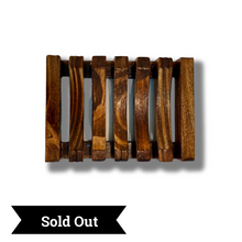 Load image into Gallery viewer, Dark Wood Soap Dish Zen + Bloom