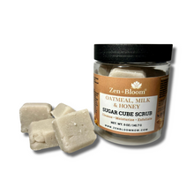 Load image into Gallery viewer, Oatmeal, Milk &amp; Honey Sugar Cube Scrub Zen + Bloom
