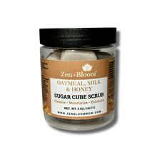 Load image into Gallery viewer, Oatmeal, Milk &amp; Honey Sugar Cube Scrub Zen + Bloom
