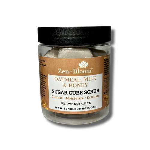 Oatmeal, Milk & Honey Sugar Cube Scrub Zen + Bloom